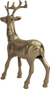 Ewax Figurka ozdobna Renifer H44,5 cm złota metalowa 5