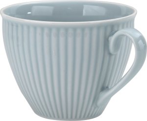 DUO Filiżanka porcelanowa 320 ml + spodek Dalia Niebieska 4