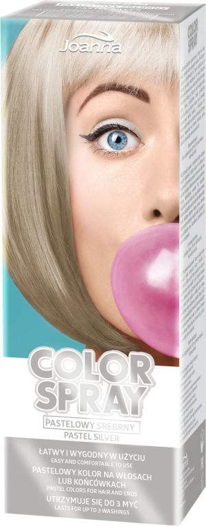 Joanna Color Spray Koloryzujący spray do włosów srebrny 150ml 1