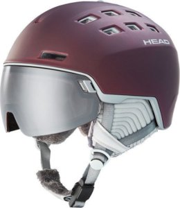 Head Kask z przyłbicą szybą HEAD Rachel Burgundy 2023 1