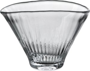 Krosno Wazon szklany 20 cm szeroki z efektem optyku 2