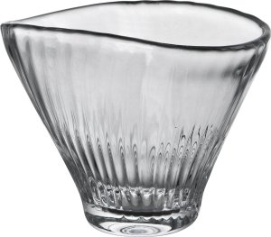 Krosno Wazon szklany 20 cm szeroki z efektem optyku 3