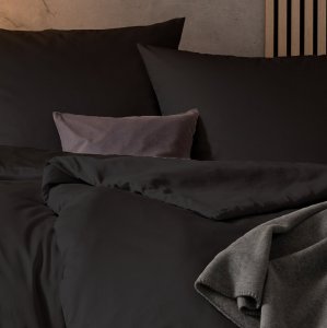Estella Pościel satynowa 155x200 cm Valetta 7844/920 antracyt 2