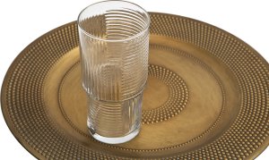 Glasmark Szklanka 400 ml w  prążki Glasmark GLS400 5