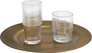 Glasmark Szklanka 400 ml w  prążki Glasmark GLS400 6