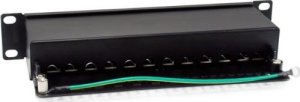 Equip Equip Patchpanel 12x RJ45 Cat6A 10" FTP 1HE Premium  schwarz 2