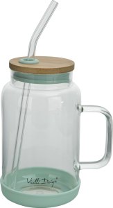 Vialli Design Słoik ze słomką 600 ml Fuori miętowy 1