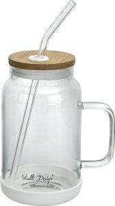 Vialli Design Słoik ze słomką 600 ml Fuori biały 1