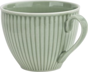 DUO Filiżanka porcelanowa 320 ml + spodek Dalia Zielona 5