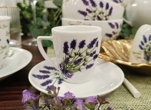 Lubiana Filiżanka 200 ml + spodek Beata/Sonia Lawenda 3