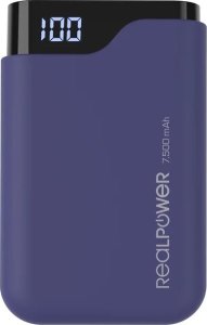 Powerbank Realpower RealPower Powerbank PB-7500C        Navy Blue       7.500mAh 3