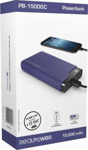 Powerbank Realpower Powerbank PB-15000C       Navy Blue      15.000mAh 4