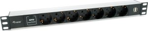 Equip Equip Steckdosenleiste 19"(1HE)7fach Schuko16A,1,8m Kabl. si 6