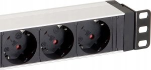 Listwa zasilająca Equip Equip Steckdosenleiste 19"(1HE)8fach Schukon. 1.8m Alu Sch 4