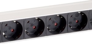 Listwa zasilająca Equip Equip Steckdosenleiste 19"(1HE)8fach Schukon. 1.8m Alu Sch 8