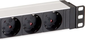 Listwa zasilająca Equip Equip Steckdosenleiste 19"(1HE)8fach Schukon. 1.8m Alu Sch 9