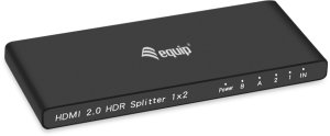 Przełącznik Equip Equip HDMI Splitter 2.0 2 Port Ultra Slim 4K/60Hz schwarz 3