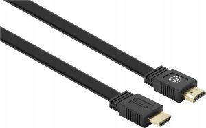 Manhattan MANHATTAN flaches HDMI-Kabel mit Ethernet-Kanal 4K@60HZ 0,5m 1