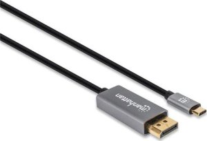 System przekazu sygnału AV Manhattan 8K@60Hz USB-C na DisplayPort 1.4 kabel adapterowy 3m 2