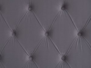 Beliani Łóżko z pojemnikiem welurowe 140 x 200 cm szare LUBBON 11