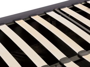 Beliani Łóżko z pojemnikiem welurowe 140 x 200 cm szare LUBBON 8