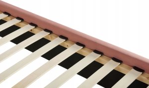 Beliani Łóżko welurowe 160 x 200 cm różowe AYETTE 7