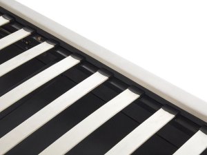 Beliani Łóżko z pojemnikiem welurowe 140 x 200 cm beżowe BATILLY 14