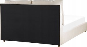 Beliani Łóżko z pojemnikiem welurowe 140 x 200 cm beżowe BATILLY 6