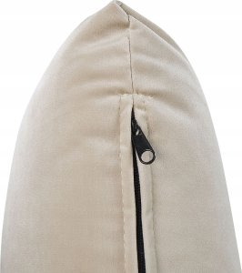 Beliani Łóżko z pojemnikiem welurowe 140 x 200 cm beżowe BATILLY 10