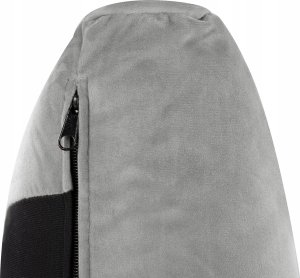 Beliani Łóżko welurowe 140 x 200 cm szare MELLE 8