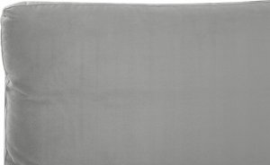 Beliani Łóżko welurowe 140 x 200 cm szare MELLE 9