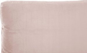 Beliani Łóżko welurowe 180 x 200 cm różowe MELLE 9