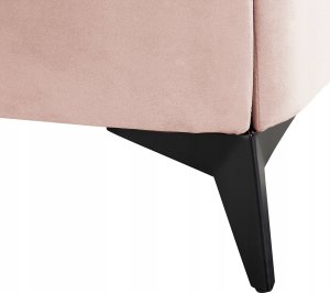 Beliani Łóżko welurowe 180 x 200 cm różowe MELLE 10