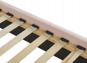 Beliani Łóżko welurowe 160 x 200 cm różowe LUBBON 8