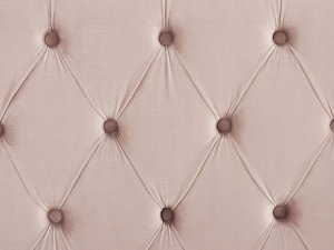 Beliani Łóżko welurowe 160 x 200 cm różowe LUBBON 9