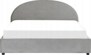 Beliani Łóżko z pojemnikiem welurowe 180 x 200 cm szare VAUCLUSE 5