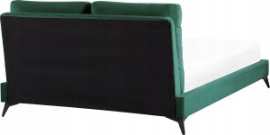 Beliani Łóżko welurowe 140 x 200 cm zielone MELLE 5