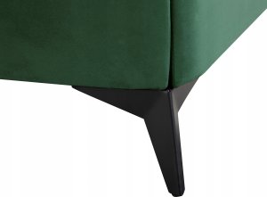 Beliani Łóżko welurowe 140 x 200 cm zielone MELLE 10