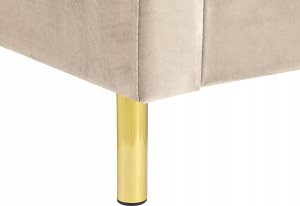 Beliani Łóżko welurowe 160 x 200 cm beżowe VILLETTE 8