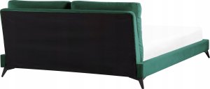 Beliani Łóżko welurowe 180 x 200 cm zielone MELLE 5