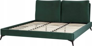 Beliani Łóżko welurowe 180 x 200 cm zielone MELLE 6