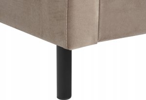 Beliani Łóżko welurowe 180 x 200 cm beżowoszare VILLETTE 11