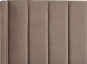 Beliani Łóżko welurowe 180 x 200 cm beżowoszare VILLETTE 7