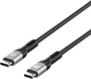 Kabel USB Manhattan MANHATTAN USB4 / Thunderbolt 4 Typ C 40 Gbit/s 8K Video und 240 W EPR Ladekabel / PD 3.1 1 m USB4 Gen 3x2 4K60Hz Dual-Display 1