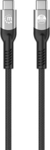 Kabel USB Manhattan USB-C - USB-C 1 m Czarny (356374) 4