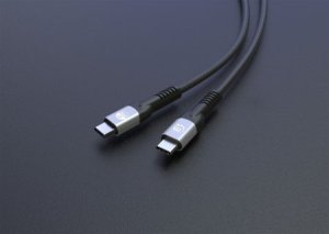 Kabel USB Manhattan USB-C - USB-C 1 m Czarny (356374) 5