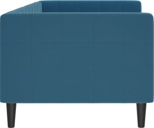 vidaXL vidaXL Łóżko dzienne, niebieskie, 80x200 cm, obite aksamitem 4