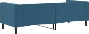 vidaXL vidaXL Łóżko dzienne, niebieskie, 80x200 cm, obite aksamitem 5