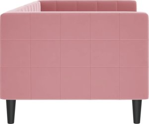 vidaXL Sofa z funkcją spania, różowa, 80x200 cm, obita aksamitem 4