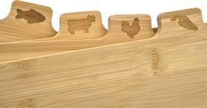 Deska do krojenia Konighoffer Zestaw 4 desek do krojenia ze stojakiem Cedar 3